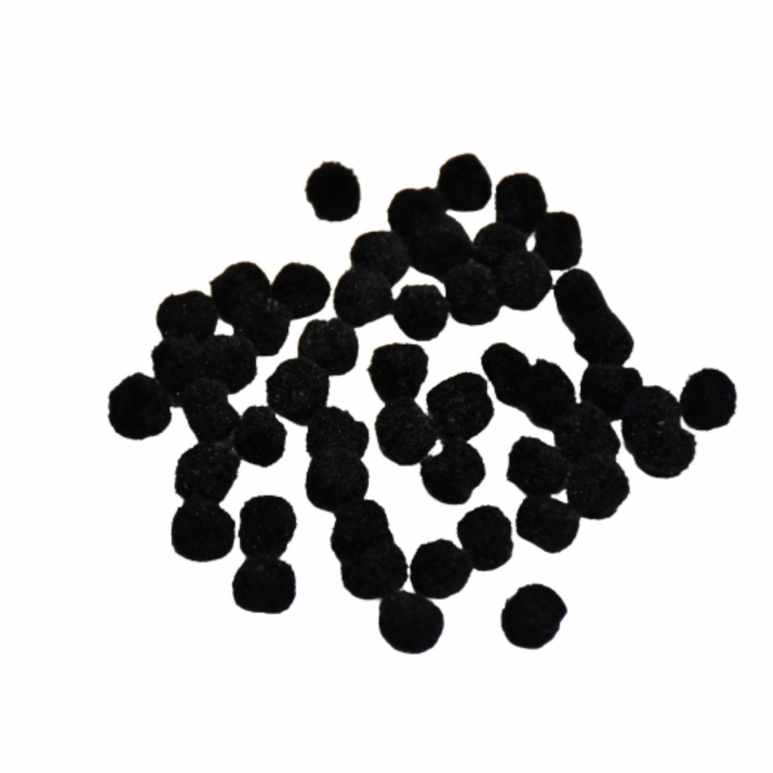Pom-pom, 50 buc, 10 mm, negru [3]