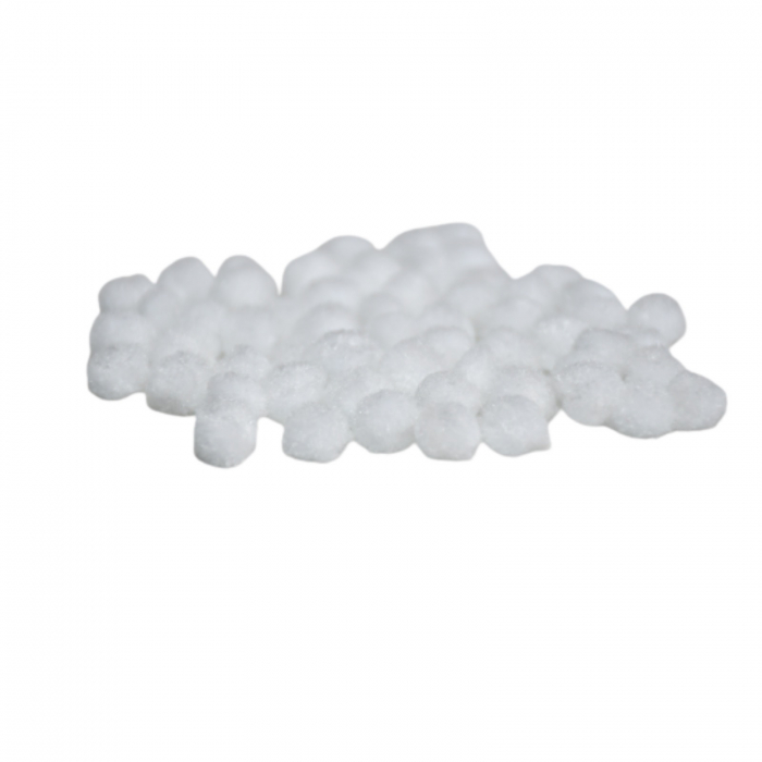 Pom-pom, 60 buc, 7 mm, alb [4]