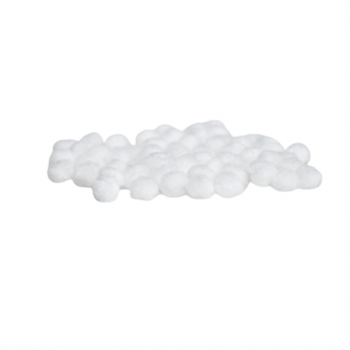 Pom-pom, 60 buc, 7 mm, alb [3]