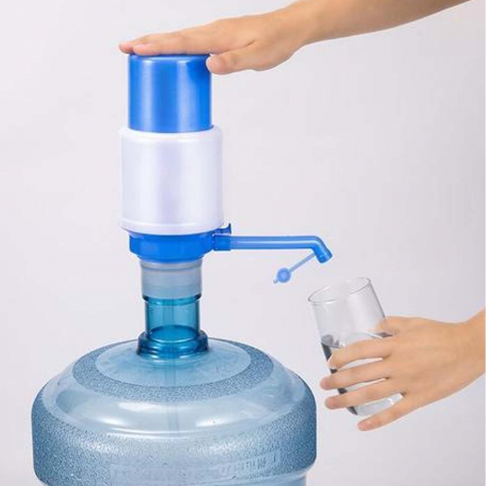 Dozator apa manual, cu adaptor, Alb / Albastru - Micostore.ro [4]