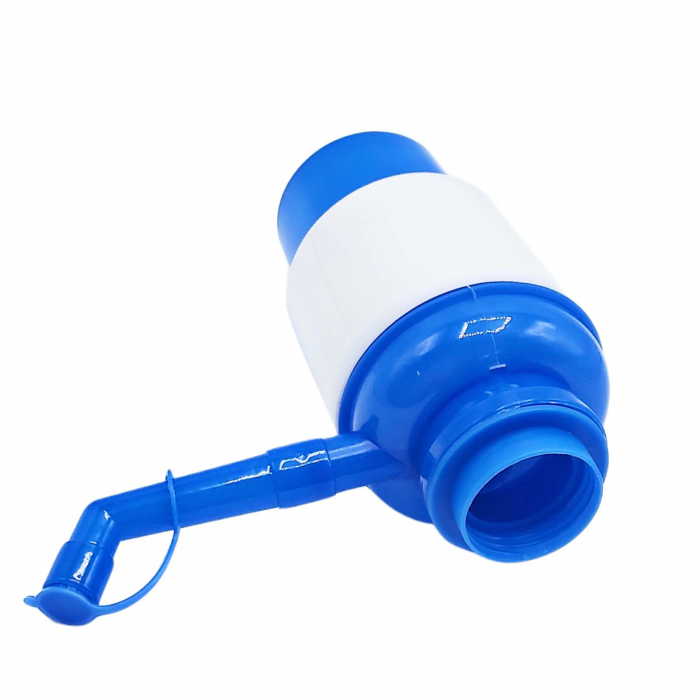 Dozator apa manual, cu adaptor, Alb / Albastru - Micostore.ro [2]