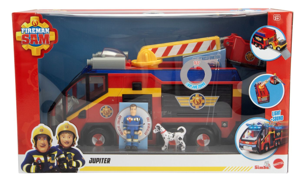 Pompierul sam masina de pompieri jupiter cu figurine si accesorii [1]