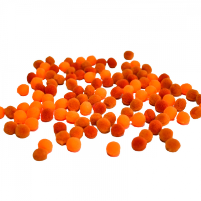 Pompoane mici, 120 buc, 10 mm, portocalii [4]