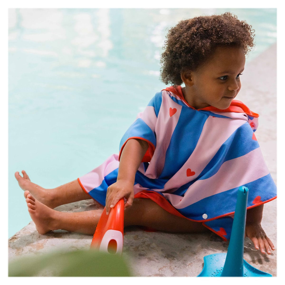 Poncho de plaja, cherry, copii varsta 1-6 ani [5]