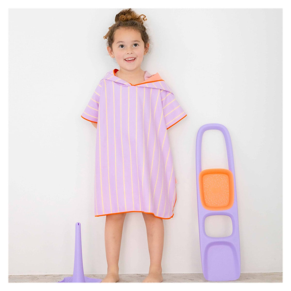 Poncho de plaja, mov, copii varsta 1-6 ani [2]