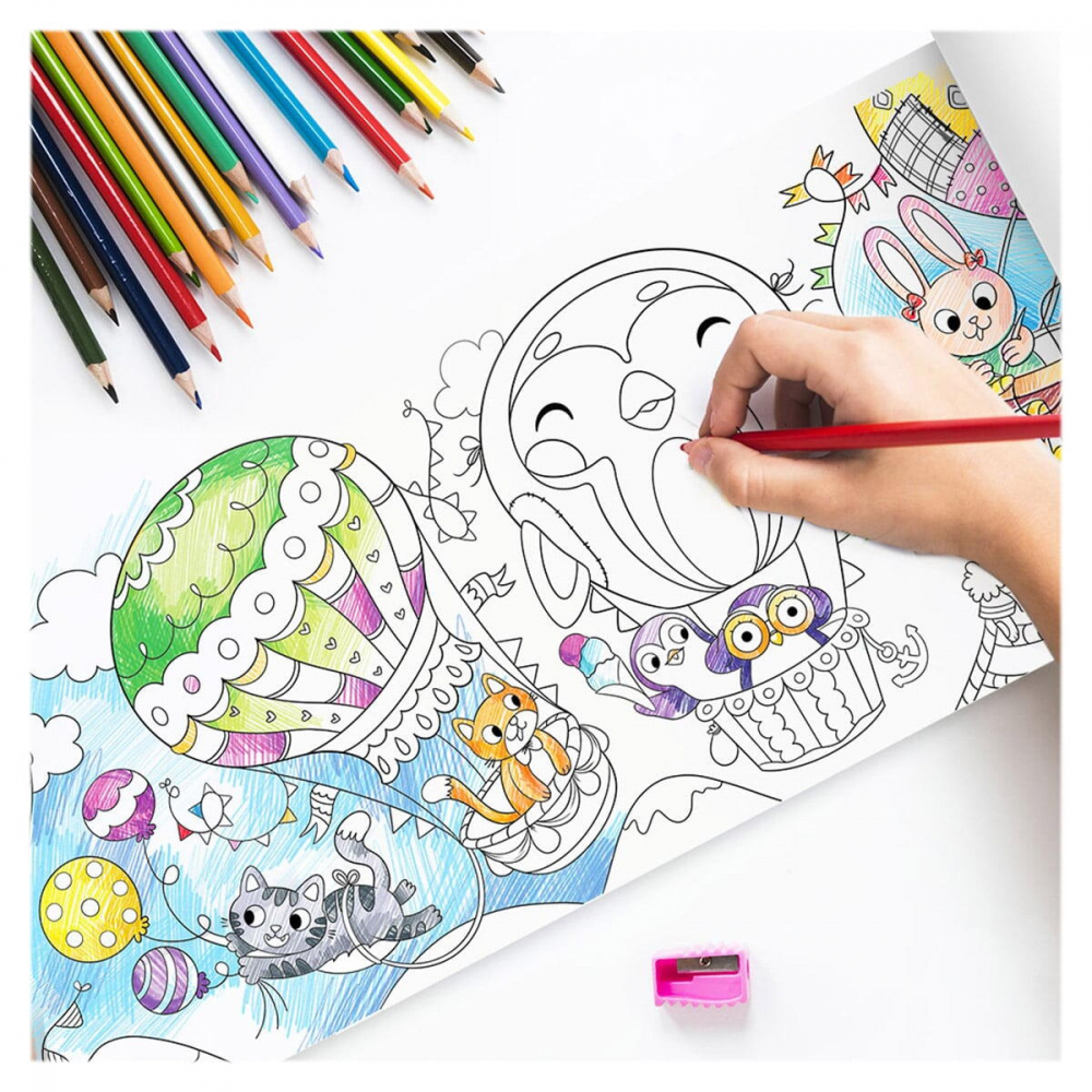 Poster de colorat - Aventurile animalutelor [2]