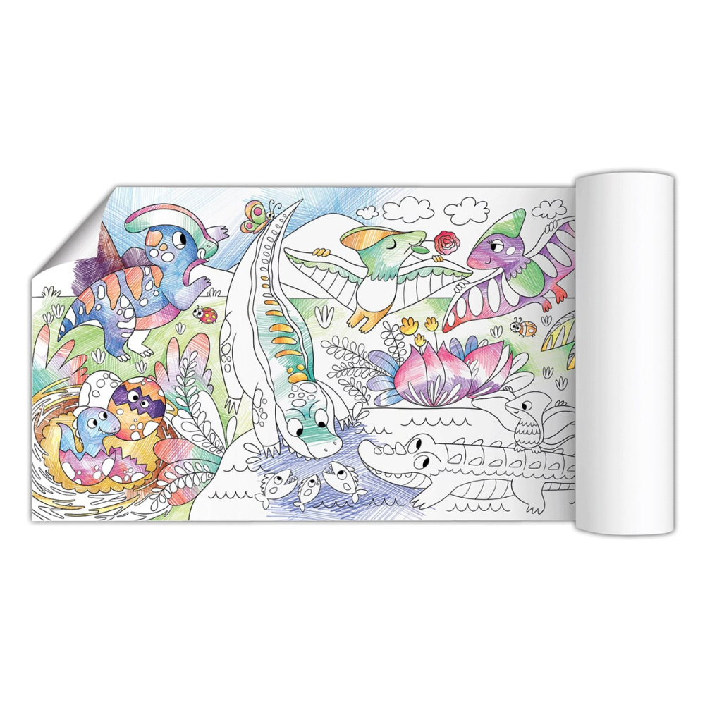 Poster de colorat, Dinozauri, 70 x 16 cm, varsta 3-7 ani [2]