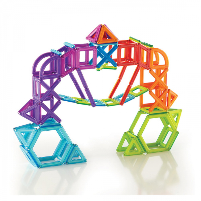 PowerClix Frames, set magnetic, 100 piese, Guidecraft, 4+ ani [4]