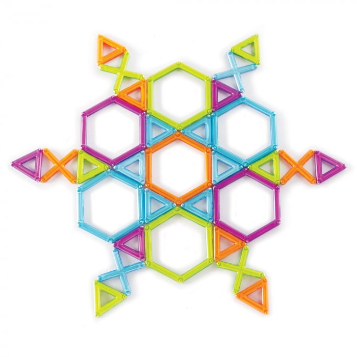 PowerClix Frames, set magnetic, 100 piese, Guidecraft, 4+ ani [7]