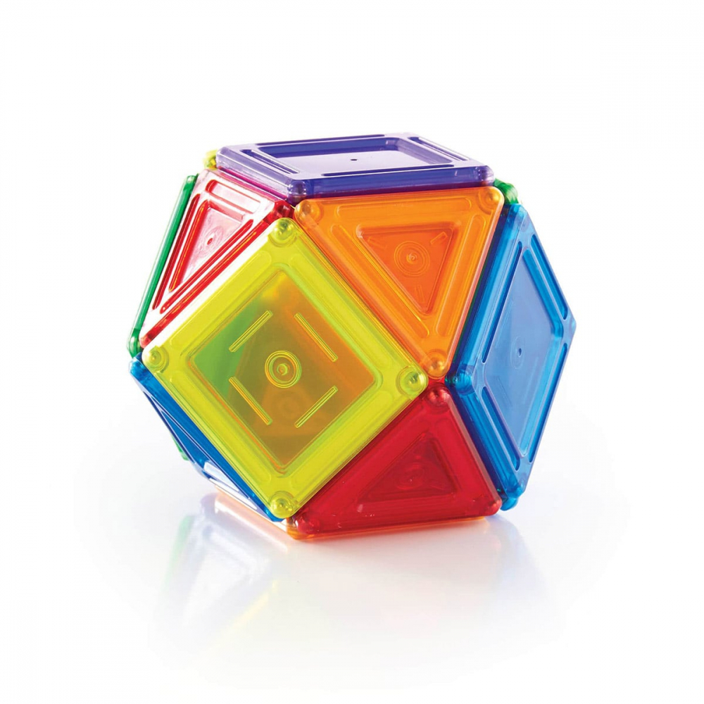 PowerClix Solids, set magnetic, 24 piese, Guidecraft, 3-10 ani [4]