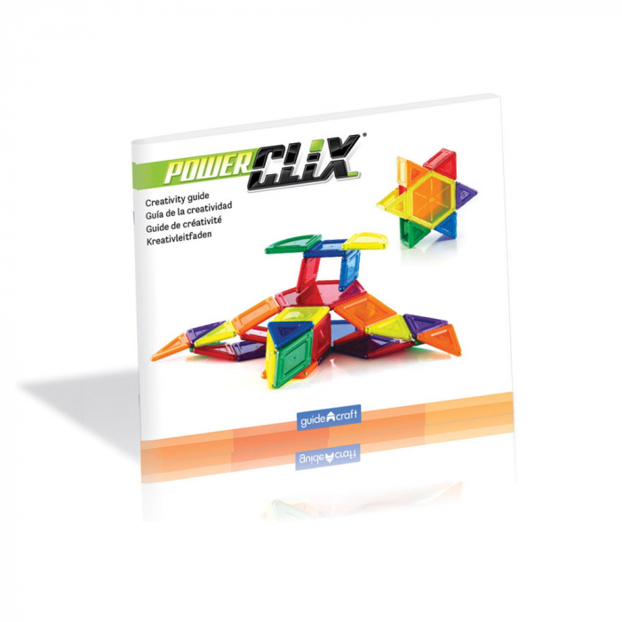 PowerClix Solids, set magnetic, 44 piese, Guidecraft, 4+ ani [8]