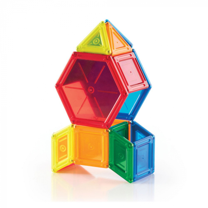 PowerClix Solids, set magnetic, 44 piese, Guidecraft, 4+ ani [4]