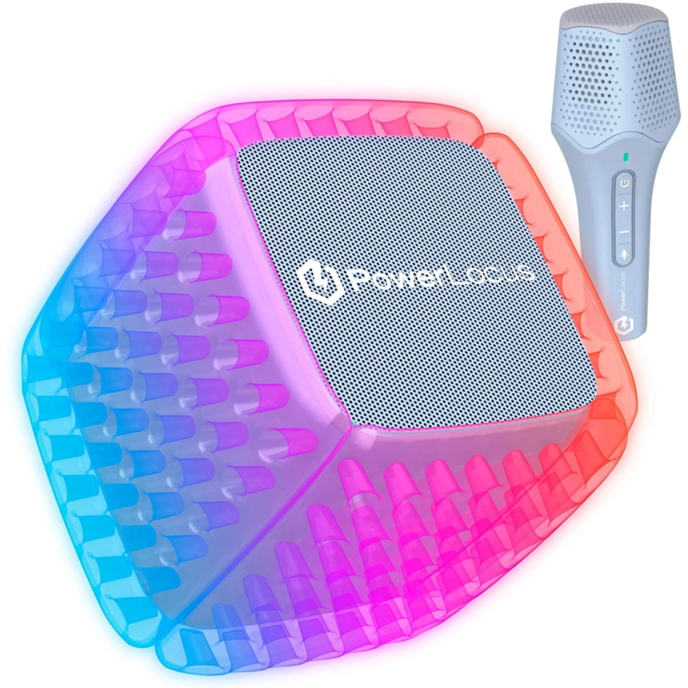 PowerLocus Set Boxa portabila Aero Bluetooth cu microfon wireless Albastru (waterproof) [7]