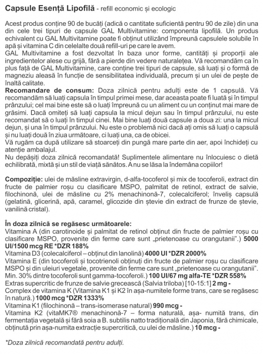 Vitamine Prenatal, refill cu 90 de doze pentru 3 luni, vitaminele B si minerale [2]