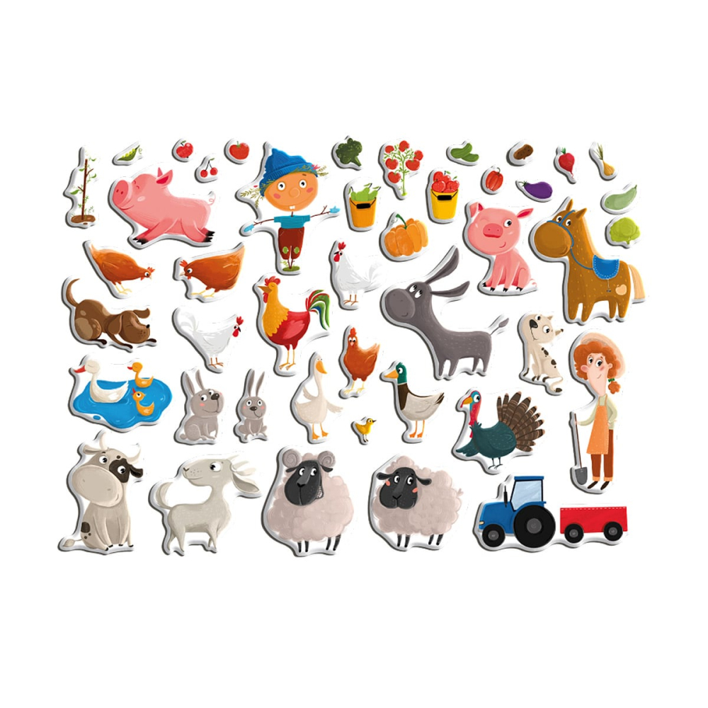 Prima mea ferma, set magnetic, 44 piese, copii varsta 3-7 ani [5]
