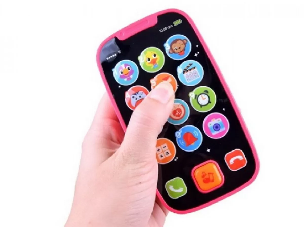 Primul meu telefon, Jucarie smartphone roz cu muzica si lumini, varsta de la 5 luni la 3 ani [5]