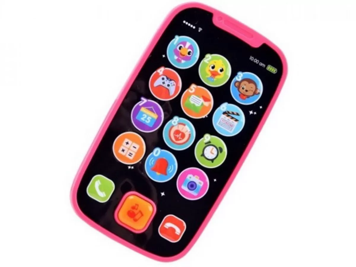 Primul meu telefon, Jucarie smartphone roz cu muzica si lumini, varsta de la 5 luni la 3 ani [2]