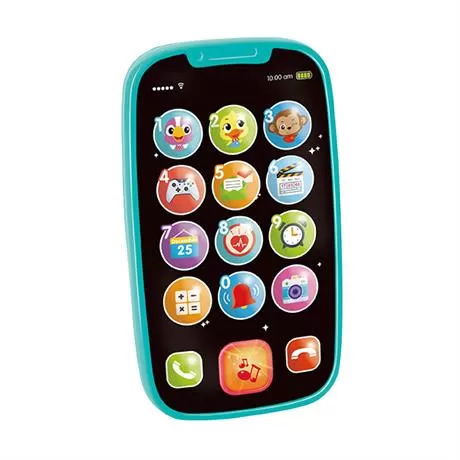 Primul meu telefon, Jucarie smartphone verde cu muzica si lumini, varsta de la 5 luni la 3 ani [2]