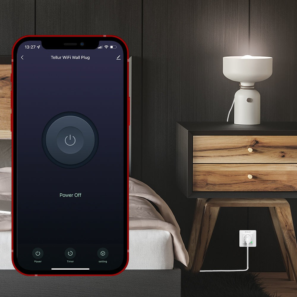 Priză de perete WiFi Tellur Smart, 3000W, 16A, alb [5]