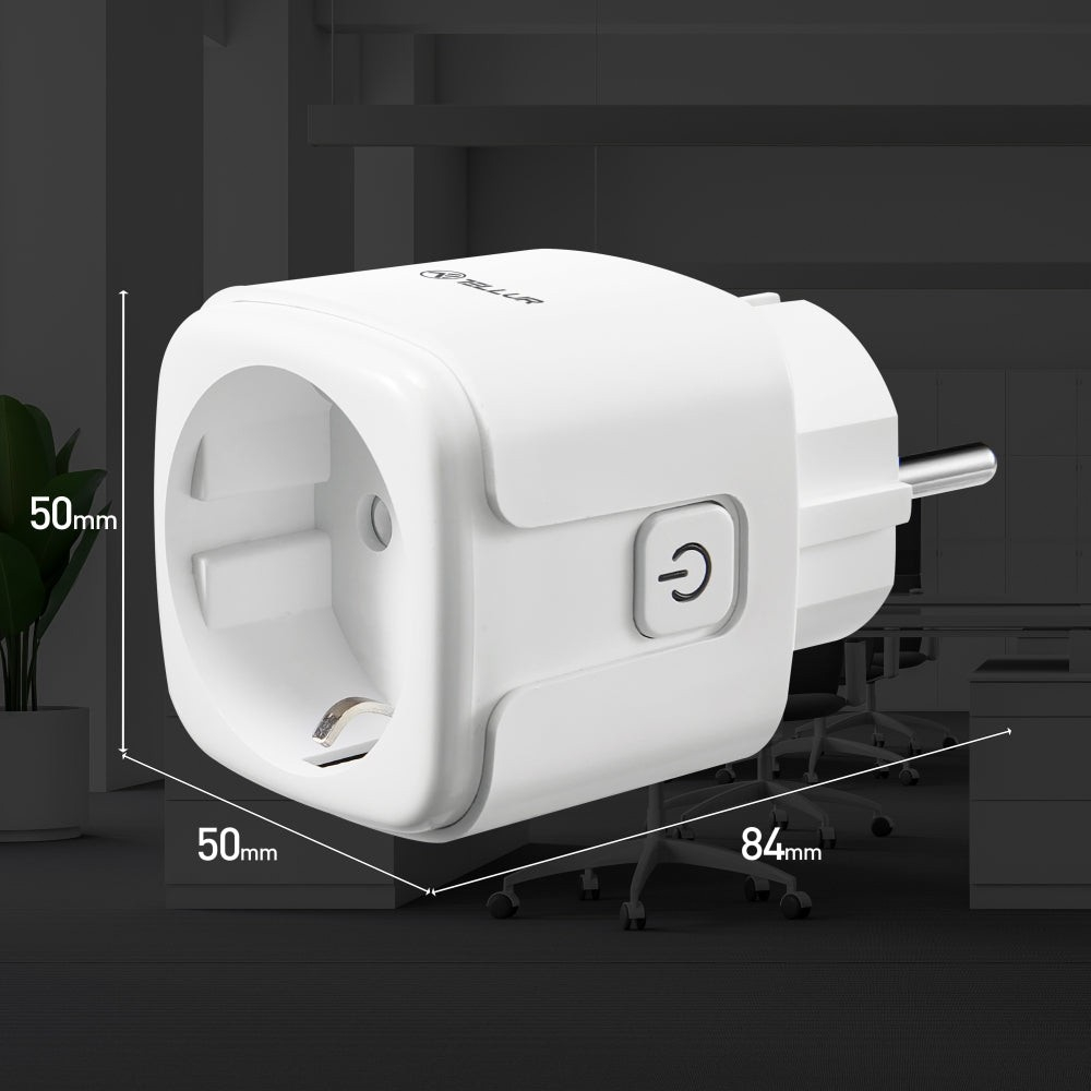 Priză WiFi Tellur Smart, monitorizare consum, 3680W, 16A, alb [10]