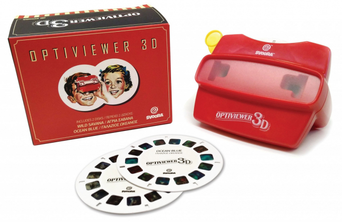 Proiector cu Diapozitive, Joc nostalgic, OPTIVIEWER 3D, Svoora, varsta 3 - 6, 6 - 9 ani, Baiat, Fata [2]