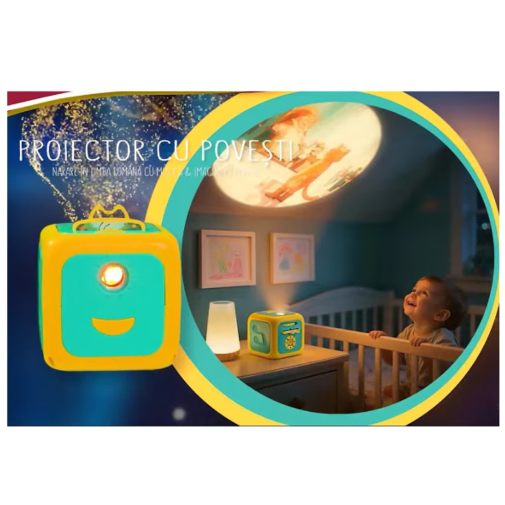 Proiector cu povesti pentru copii, narare in limba Romana si oprire automata [3]