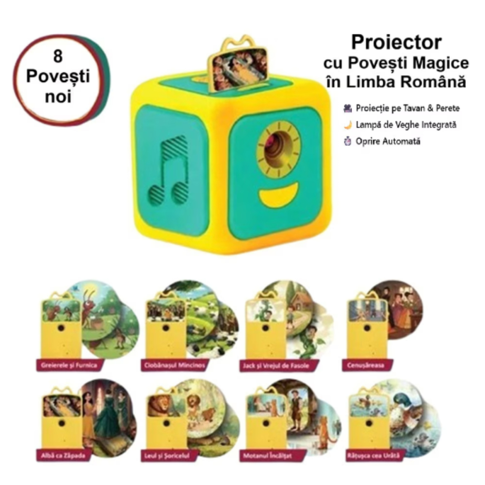 Proiector cu povesti pentru copii, narare in limba Romana si oprire automata [2]