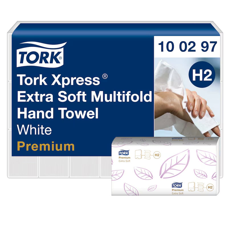 Prosoape hartie albe in z 2str 100/set 21set/cut tork xpress extra soft [2]