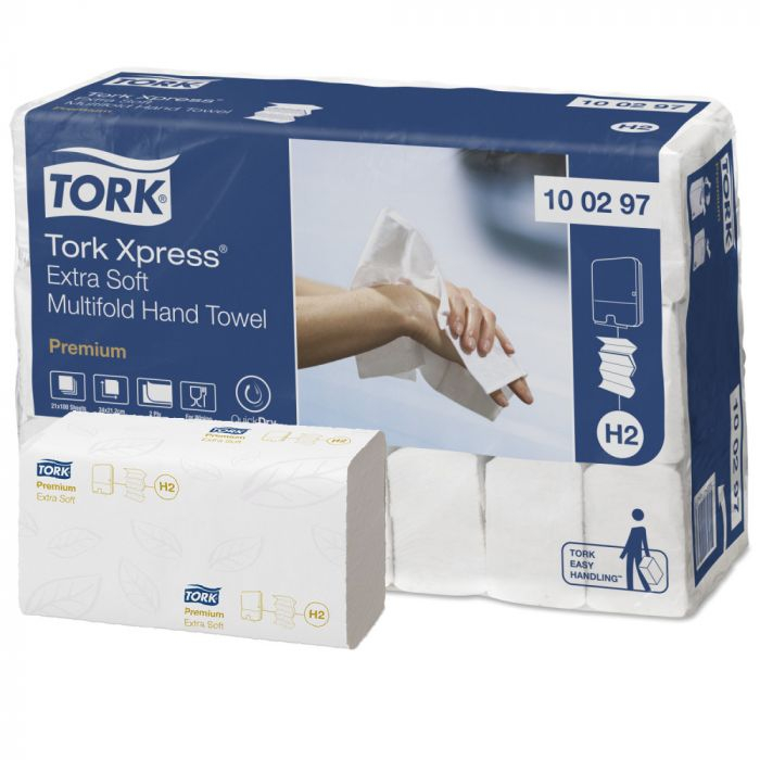 Prosoape hartie albe in z 2str 100/set tork xpress extra soft [2]
