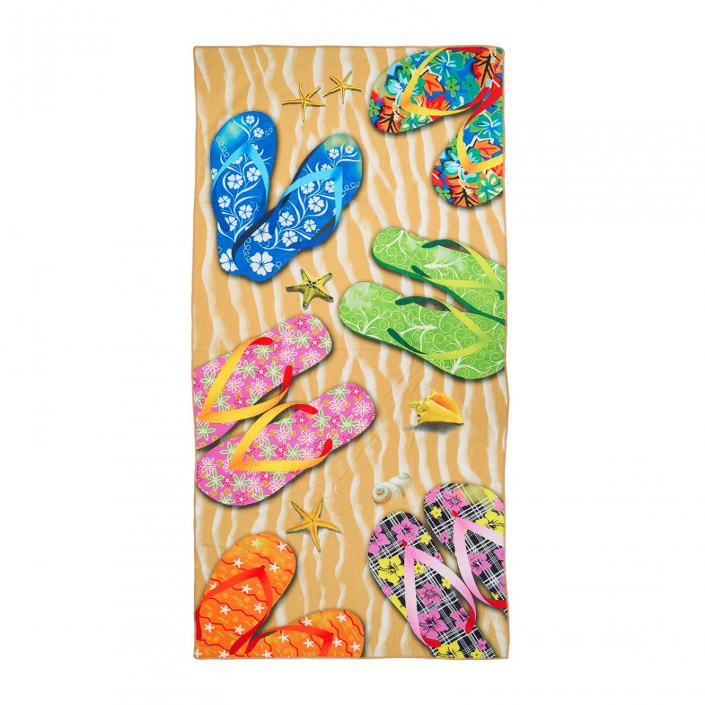 Prosop de plaja 90x180 cm, diverse decoruri material :  100% poliester microfibra, densitate 220gsm . [3]