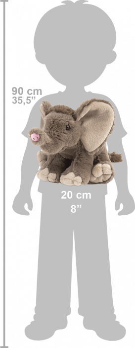 Pui de Elefant African - Jucarie Plus Wild Republic 20 cm [2]