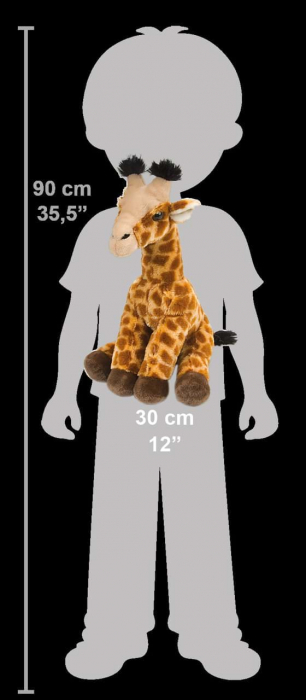 Pui de Girafa - Jucarie Plus Wild Republic 30 cm [3]