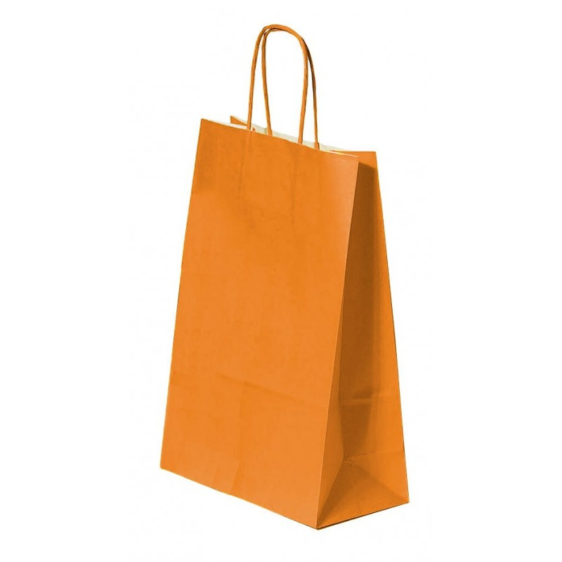 Punga cadou Colorarte 04520, A4, 22x31x10cm, 90g/mp, portocalie, manere din hartie rasucita [1]