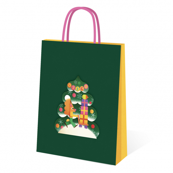 Punga cadou din hartie, 32 x 40 x 12 cm, Djekissimo 2023, varsta 3 - 6, 6 - 9, 9+ ani, Adult, Baiat, Fata [2]