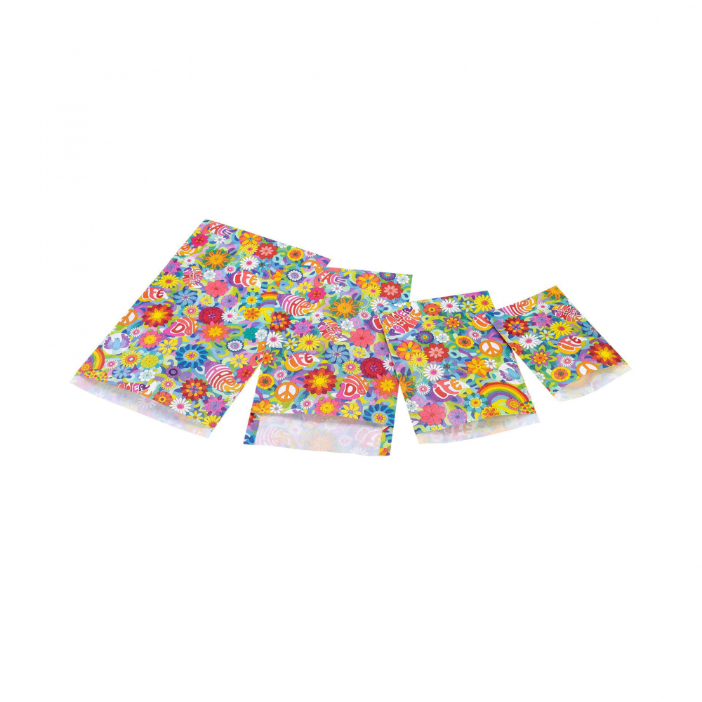 Punga cadou din hartie - Flower Power (L-plus - 23 x 33 x 4+6cm) [1]