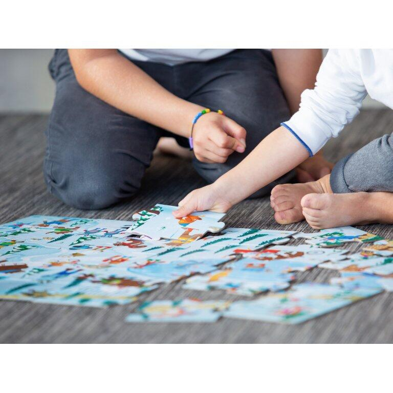 Puzzle (30 piese) cu carte - La sanius [4]