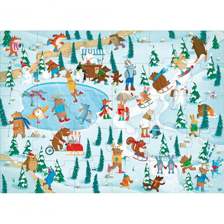 Puzzle (30 piese) cu carte - La sanius [3]