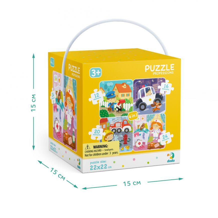 Puzzle 4 in 1 - Meserii (12, 16, 20, 24 piese) [3]