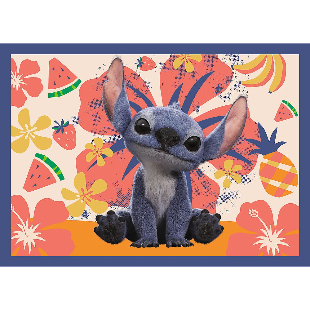 Puzzle 4in1 disney lilo si stitch vacanta in hawaii copii varsta 4 ani - 8 ani [3]