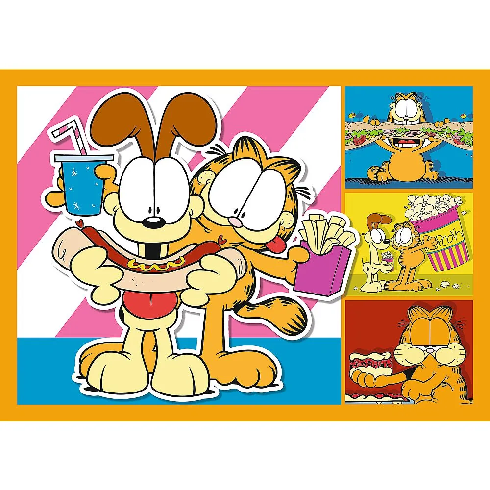 Puzzle 4in1 lui garfield ii place lasagna, copii varsta 4 ani pana la 8 ani [4]