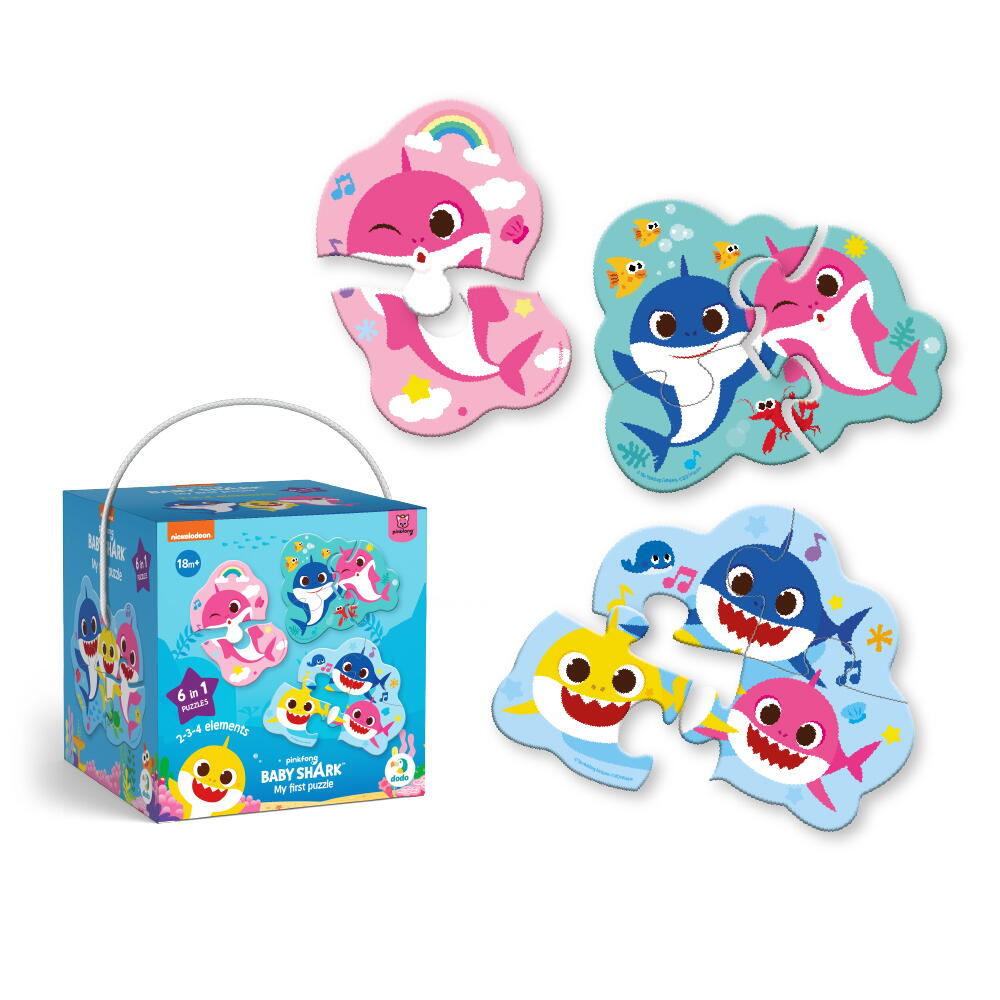 Puzzle 6 in 1 - Baby Shark (2, 3, 4 piese) [4]