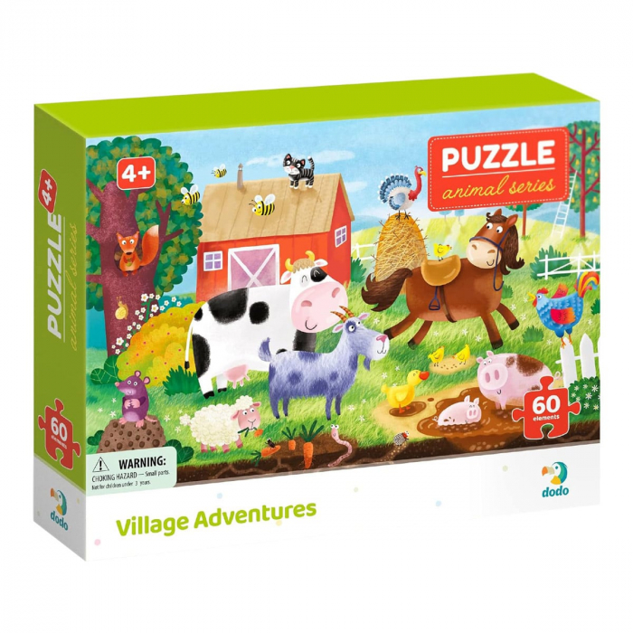 Puzzle 60 de piese, Aventuri la ferma, 4-7 ani [1]