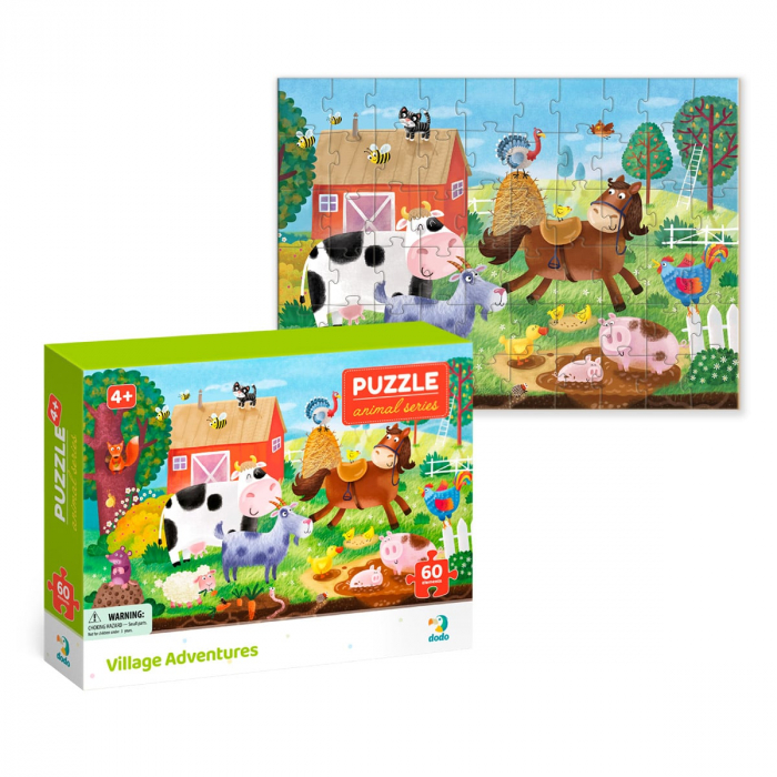 Puzzle 60 de piese, Aventuri la ferma, 4-7 ani [4]
