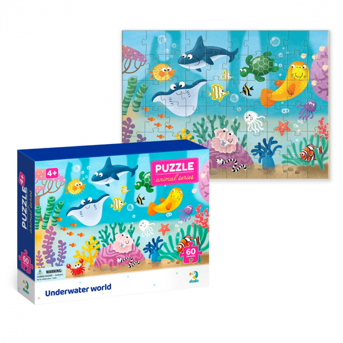 Puzzle 60 de piese, Lumea subacvatica, 4-7 ani [4]