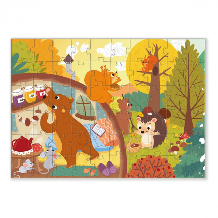 Puzzle 60 de piese, Recolta de toamna, 4-7 ani [2]