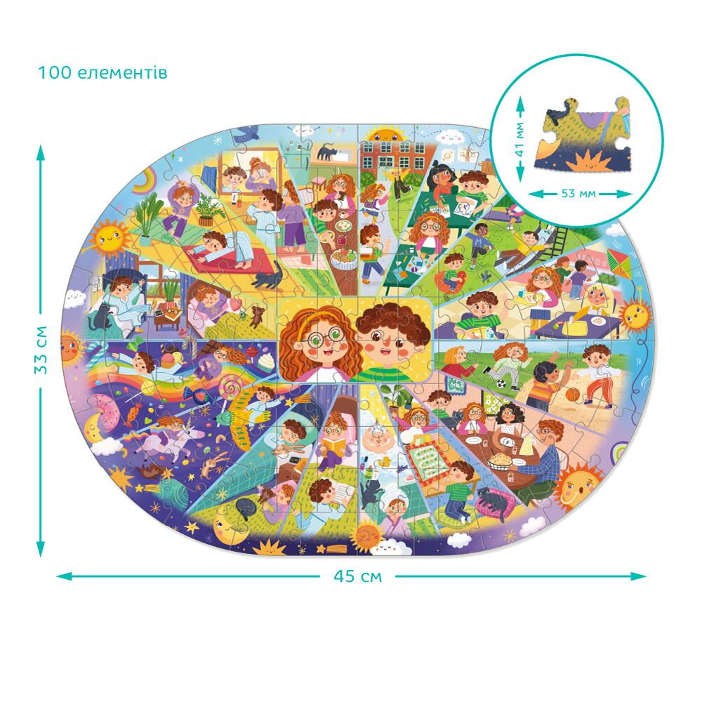Puzzle - Activitatile zilnice (100 piese) [5]