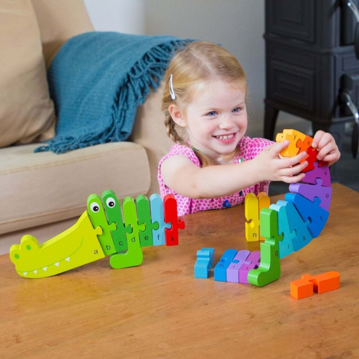 Puzzle Alfabet - Crocodil [4]