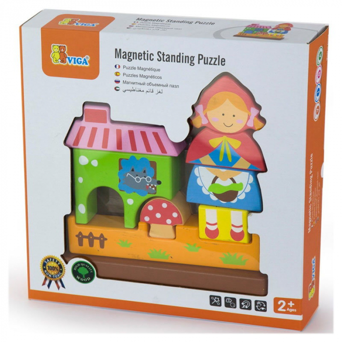 Puzzle blocuri magnetice Scufita Rosie [2]