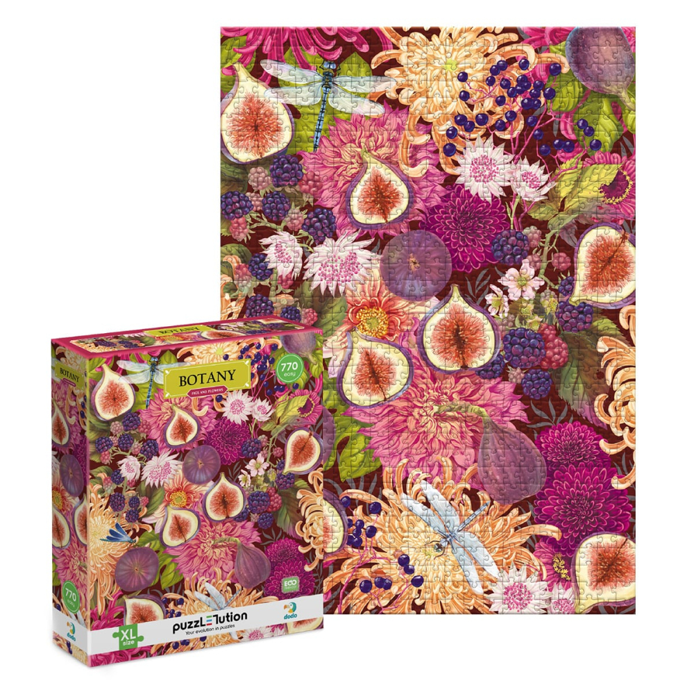 Puzzle Botany, Smochine si Flori, 770 piese, varsta 8+ ani [4]