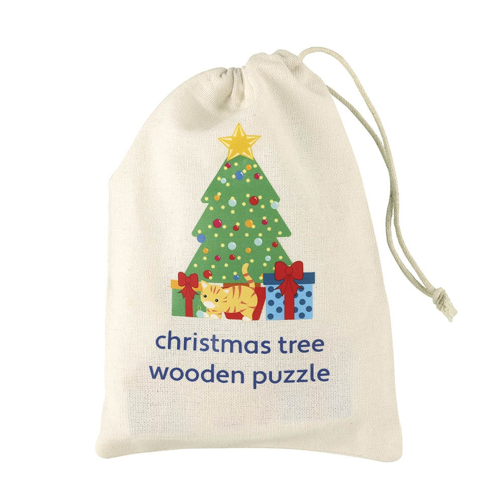 Puzzle Bradul de Craciun din lemn, Orange Tree Toys, varsta 1 - 3 ani, Baiat, Fata [2]